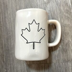 MAGENTA by RAE DUNN Artisan Canada Maple Leaf coffee mug cup drinkware.Like new.